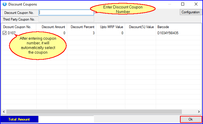 Select Discount Coupon